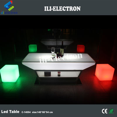 PE plastik LED parlak bar masası/ oturma masası/ oturma odası masası