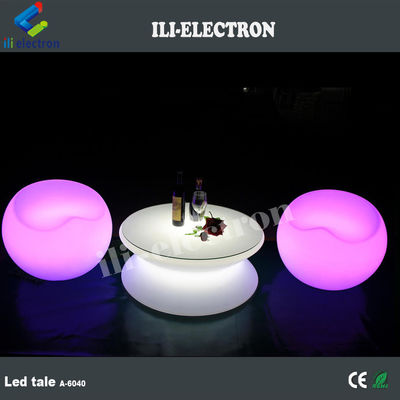 PE plastik RGB uzaktan kumanda led masa ve sandalye