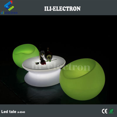 PE plastik RGB uzaktan kumanda led masa ve sandalye