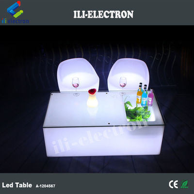 Akü KTV Gece Kulübü Bar Mobilya Işıklı Plastik LED Pub Masa
