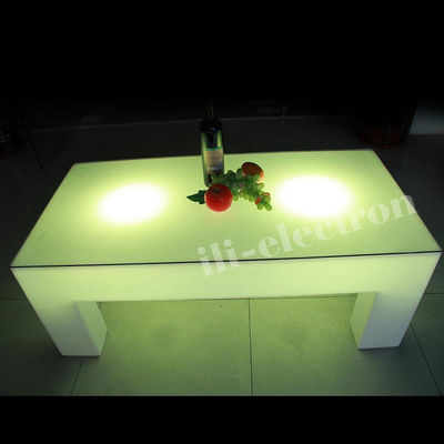 4 Bacaklı LED Işık Kokteyl Masası, 16 Renk Değişen LED Parlaklık Masası Uzaktan Kumanda