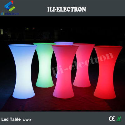 Parlak Parlak Mobil Kokteyl Bar Masa Led Taşınabilir Kokteyl Masa