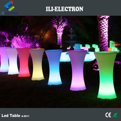 Parlak Parlak Mobil Kokteyl Bar Masa Led Taşınabilir Kokteyl Masa