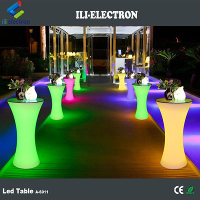 Parlak Parlak Mobil Kokteyl Bar Masa Led Taşınabilir Kokteyl Masa