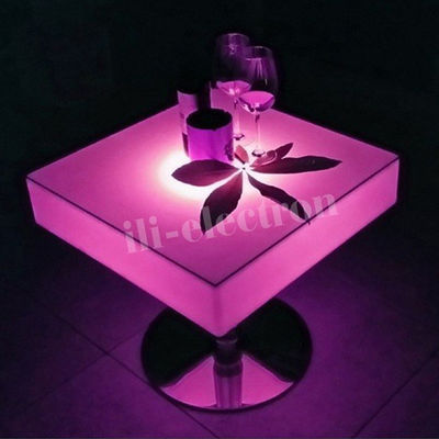 Ticari olarak kullanılan PE plastik LED ışıltılı masa