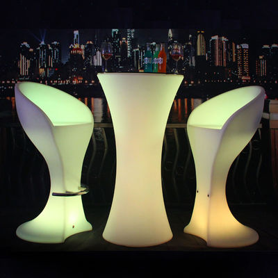 Plastik Bar Mobilya Led Kokteyl Masası 50000 saat Pil ömrü