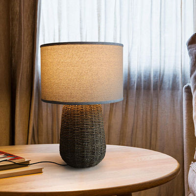 Sürdürülebilir Rattan Masa Lambası, Sürdürülebilir Rattan Yatak Yanı Işığı Anahtar Kontrolü