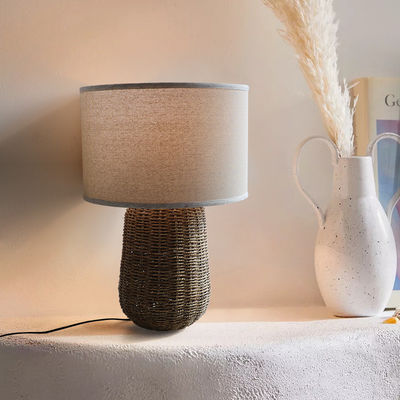 Sürdürülebilir Rattan Masa Lambası, Sürdürülebilir Rattan Yatak Yanı Işığı Anahtar Kontrolü