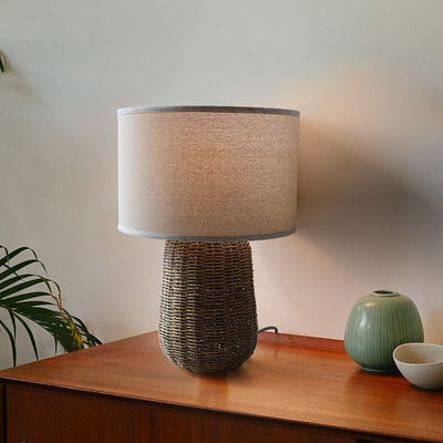 Sürdürülebilir Rattan Masa Lambası, Sürdürülebilir Rattan Yatak Yanı Işığı Anahtar Kontrolü