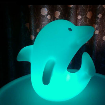 Plastik Dolphin LED Işıkları 3500K Sıcak Beyaz Şarj edilebilir lityum pil ile