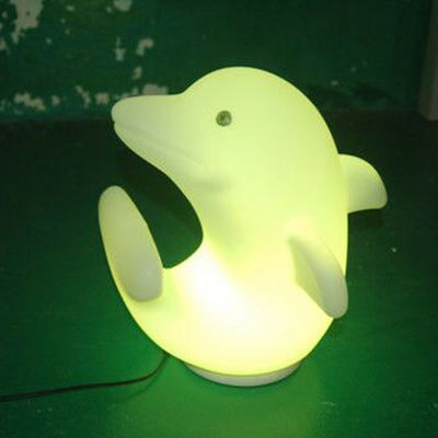 Plastik Dolphin LED Işıkları 3500K Sıcak Beyaz Şarj edilebilir lityum pil ile