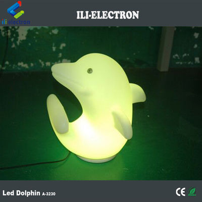 Plastik Dolphin LED Işıkları 3500K Sıcak Beyaz Şarj edilebilir lityum pil ile