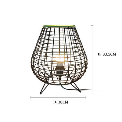 Çince Tarzı Modern Rattan Lamba Yatak Odası Yatak Yolu Çay Odası