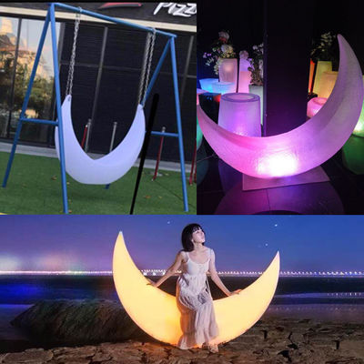 Etkinlik dekorasyonu ışıltılı plastik led ay salonu