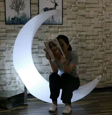 Şarj edilebilir lityum pilli parlak LED ay sandalyesi