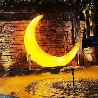 Şarj edilebilir lityum pilli parlak LED ay sandalyesi