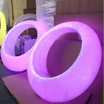 Etkinlik Dekoru Parlak Plastik Led Patio Swing Light Dış Mobilya