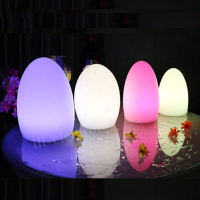 IP65 Su geçirmez Yumurta şeklinde LED lambalar Noel dekorasyonu için şarj edilebilir