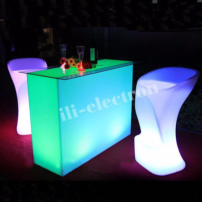 Işıklı Işıklı Kokteyl Masaları, LED Işıklı Masalar Gece Kulübü Lounge için