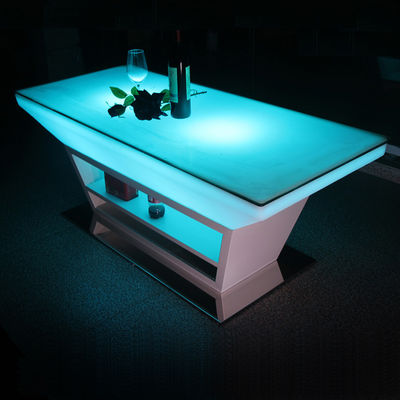 PE Plastik LED Kokteyl Masası Strobe Işıklandırma Modları ve Şarj edilebilir Lityum Pille Güçlendirilmiş