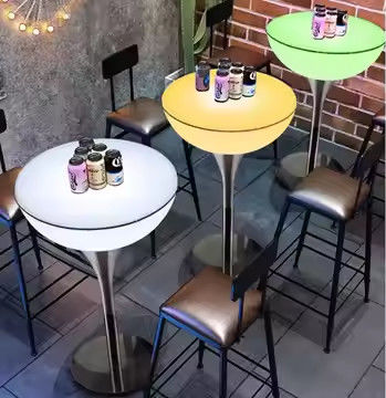 LED Kokteyl Masa Işıkları LED Işıklandırılmış Kokteyl Masa