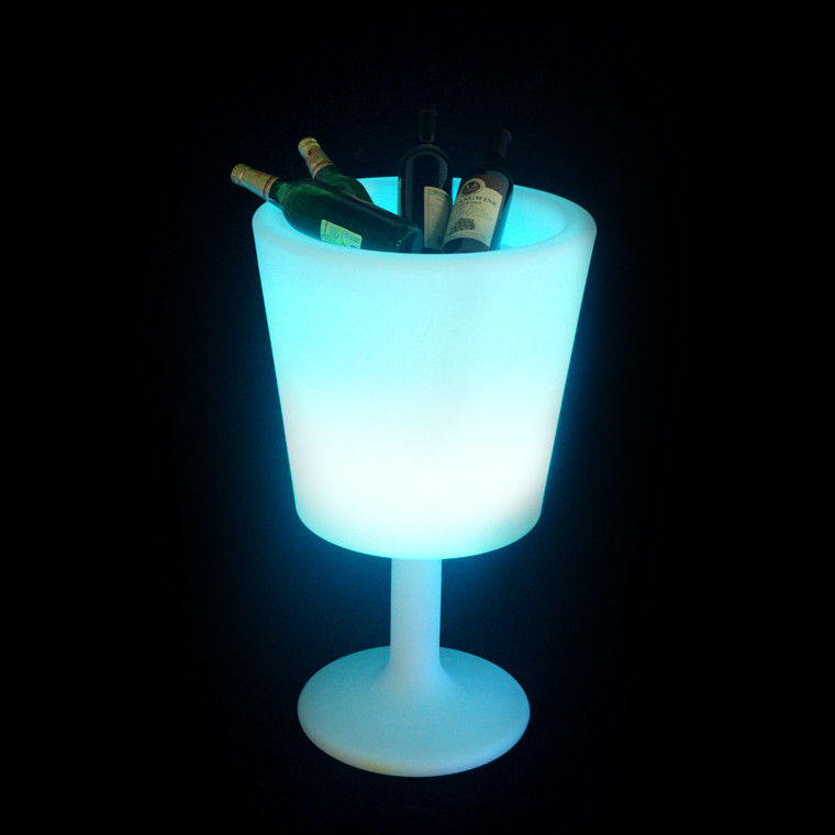 kablosuz kontrol ışıltılı plastik led buz kovası iç ve dış mekan için ayakta