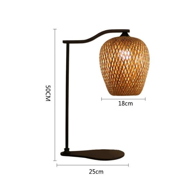 Atmosfer Rattan Masa Lambası, Bambu Masa Lambası İç Dekorasyon için