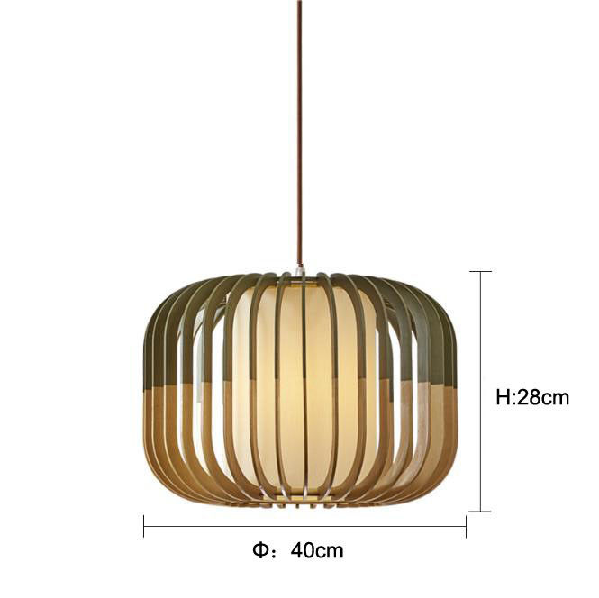 Nodic Rattan Pendant Light Chandelier Ev Dekorasyonu için Anahtar Kontrolü