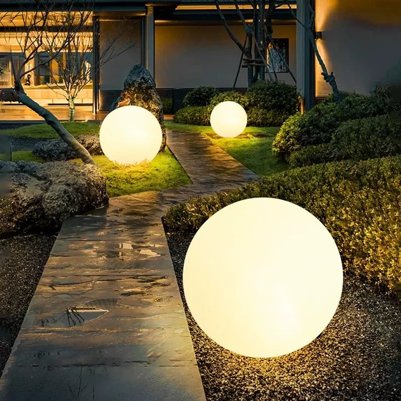 1000 mAh güneş bataryası 1.2 w Pin Solar Power Sphere For Garden