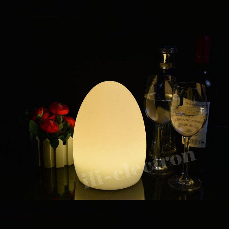 LED Işığı 16 Renk Değişen Yumurta Şekilli Masa Lampası