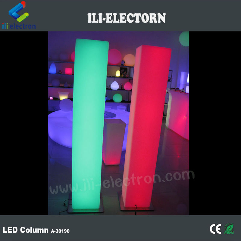 Farklı renkli LED dekoratif plastik düğün sütunları