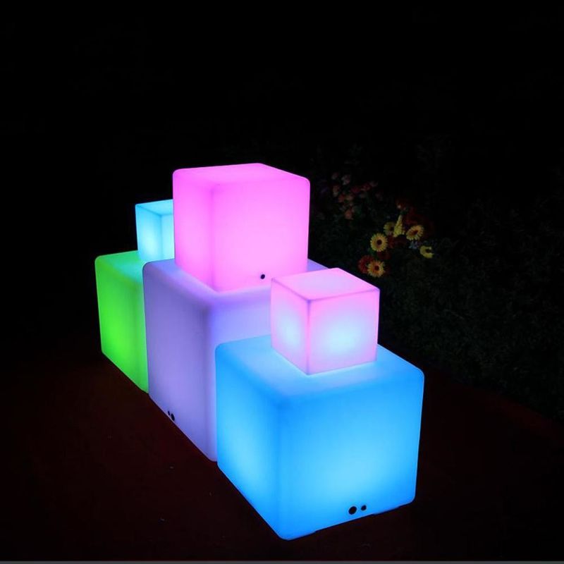 IP65 Su geçirmez Dış LED Küp Işığı 16 Renk Değişen Bahçe Taşları için