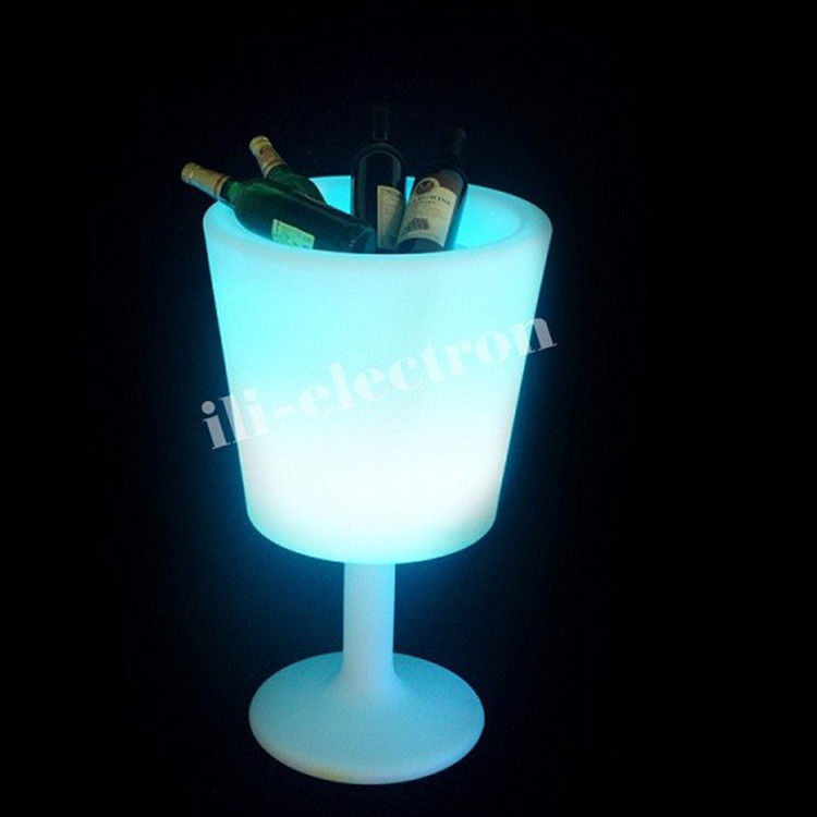 Kablosuz Plastik LED Dondurma Kovası Şampanya için 16 Renk Değişimi